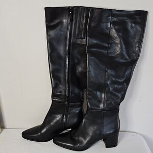 Women's Black Freeda Wide Calf Boots